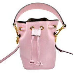 Fendi calfskin grained pink Montresor bag shoulder